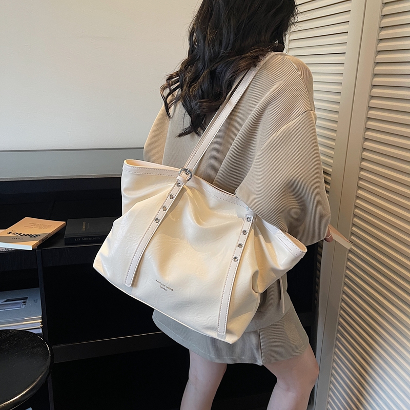 Shoulder Bag Structured - Trendy PU Fermuarlı Çok Yönlü Omuz