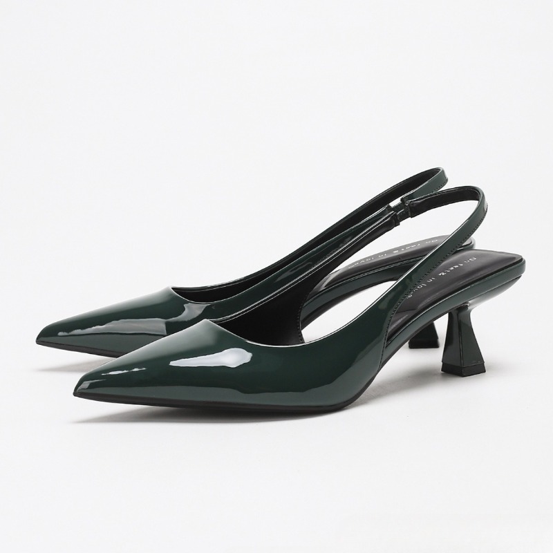 Slingback Heel Formal - Zarif Sırtı Açık Yüksek Topuklu Kadın