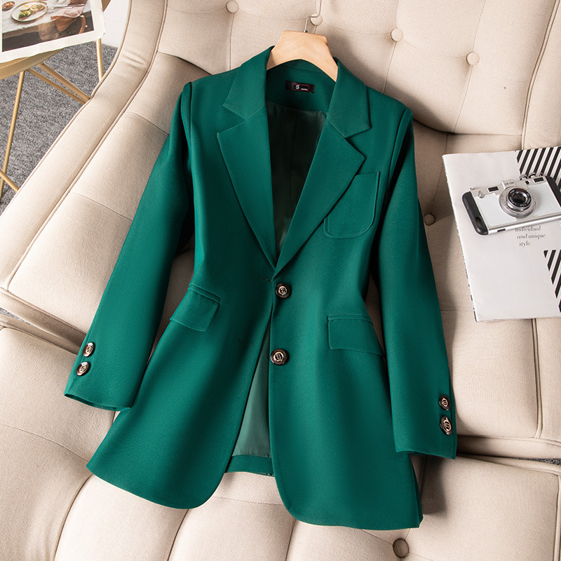 Women Formal Wear Winter - Mavi Siyah Yeşil Kadın Resmi Blazer