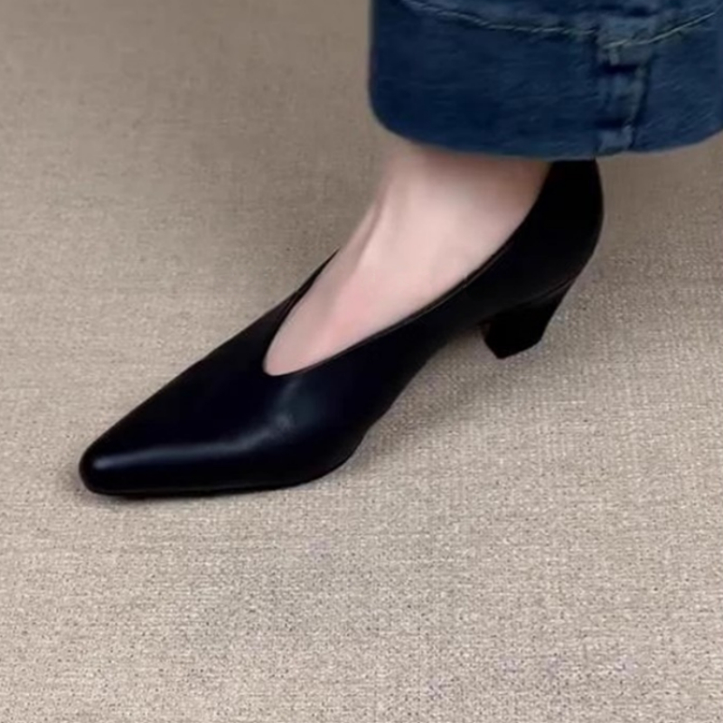 Women Formal Wear For Office - 2025 Yeni Kadın Sivri Burun Kalın