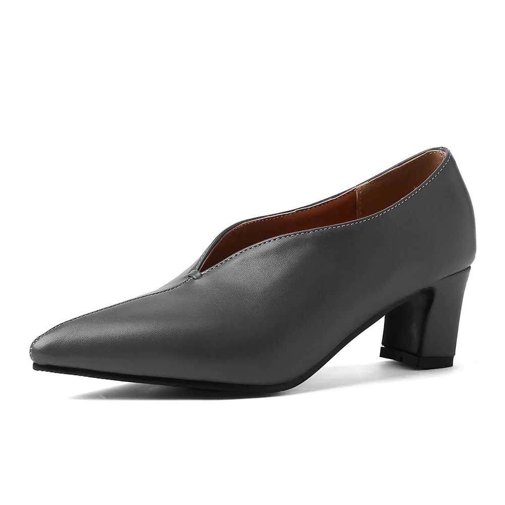 Yepyeni Sivri Burun Siyah Gri  - Women Formal Wear For Office incelemesi ve fiyatı