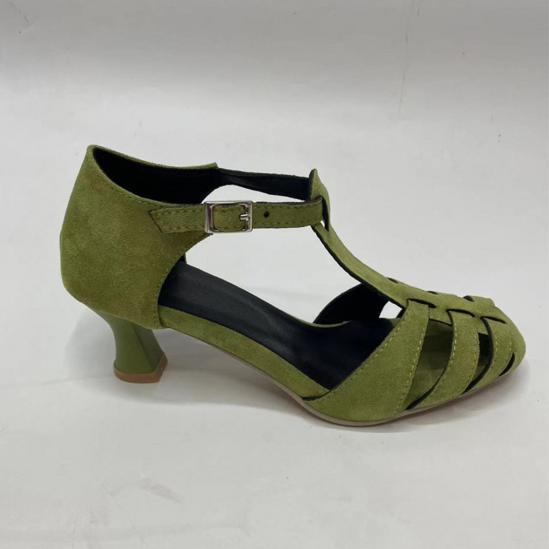 Kadın Yeşil Süet Kitten Topukl - Women Formal Wear For Office incelemesi ve fiyatı