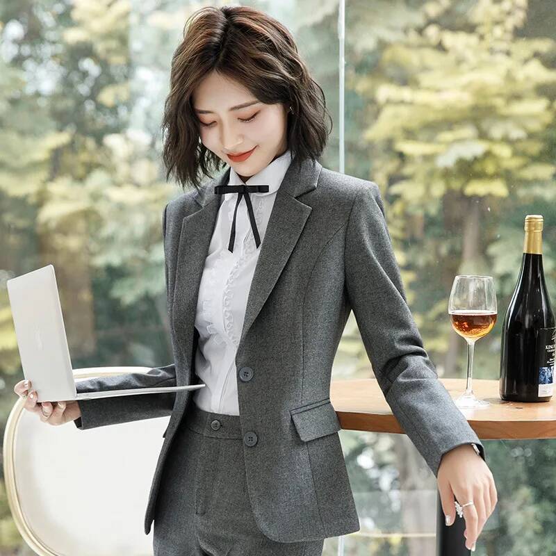 Yeni Gri Resmi Blazerler ve Ce - Women Formal Wear Winter incelemesi ve fiyatı