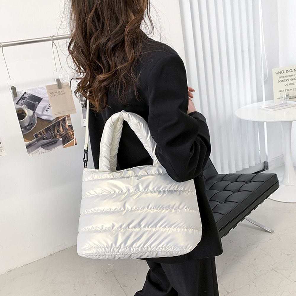Kadınlar İçin Şişme Bez Çanta  - Shoulder Bag Structured incelemesi ve fiyatı