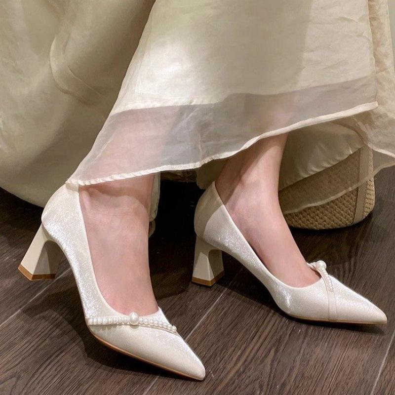 Zarif İnci Süslemeli Sivri Bur - Women Formal Wear For Office incelemesi ve fiyatı