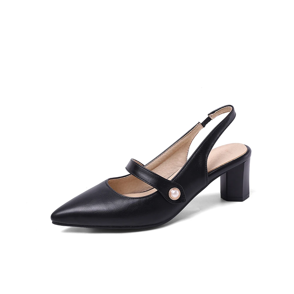 Yazlık Yeni Şık Bej Siyah Slin - Slingback Heel Formal incelemesi ve fiyatı