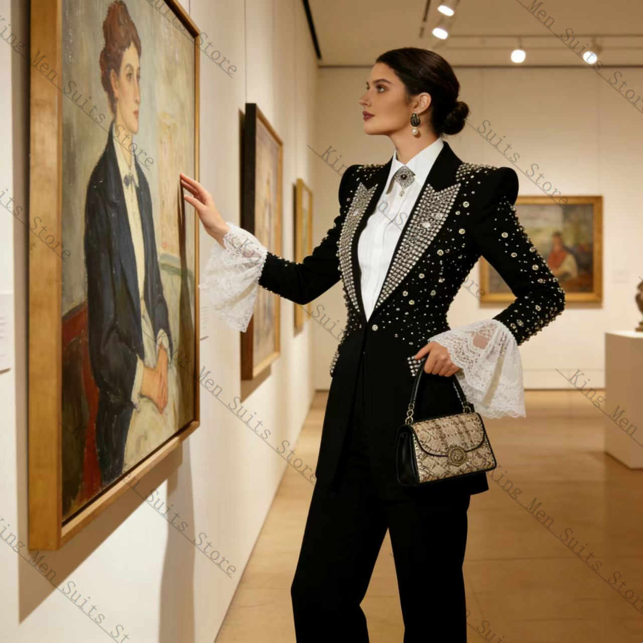 Kristaller Siyah Kadın Takım E - Women Formal Wear Black incelemesi ve fiyatı
