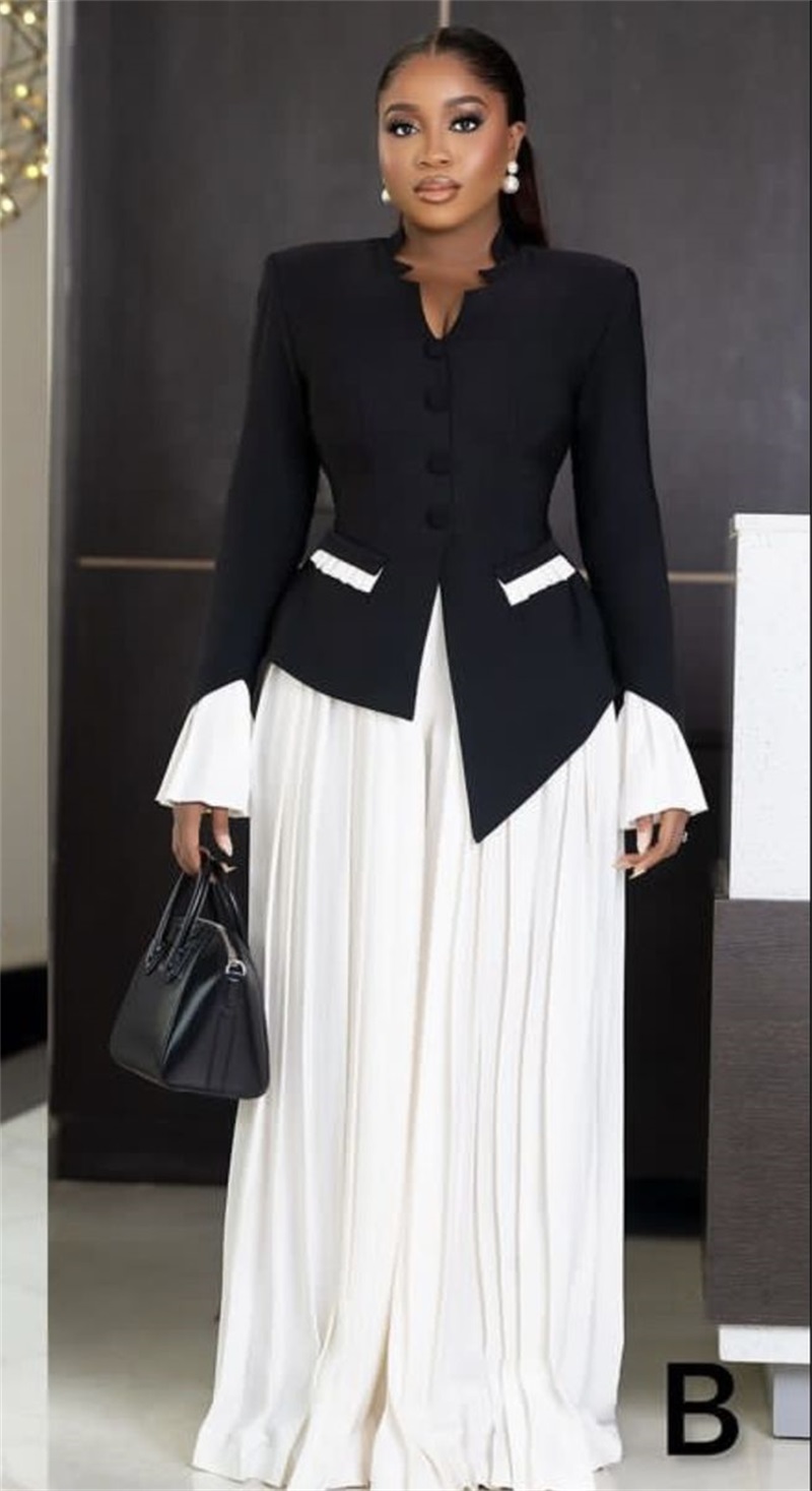 Beyaz Siyah Kadın Takım Elbise - Women Formal Wear Black incelemesi ve fiyatı