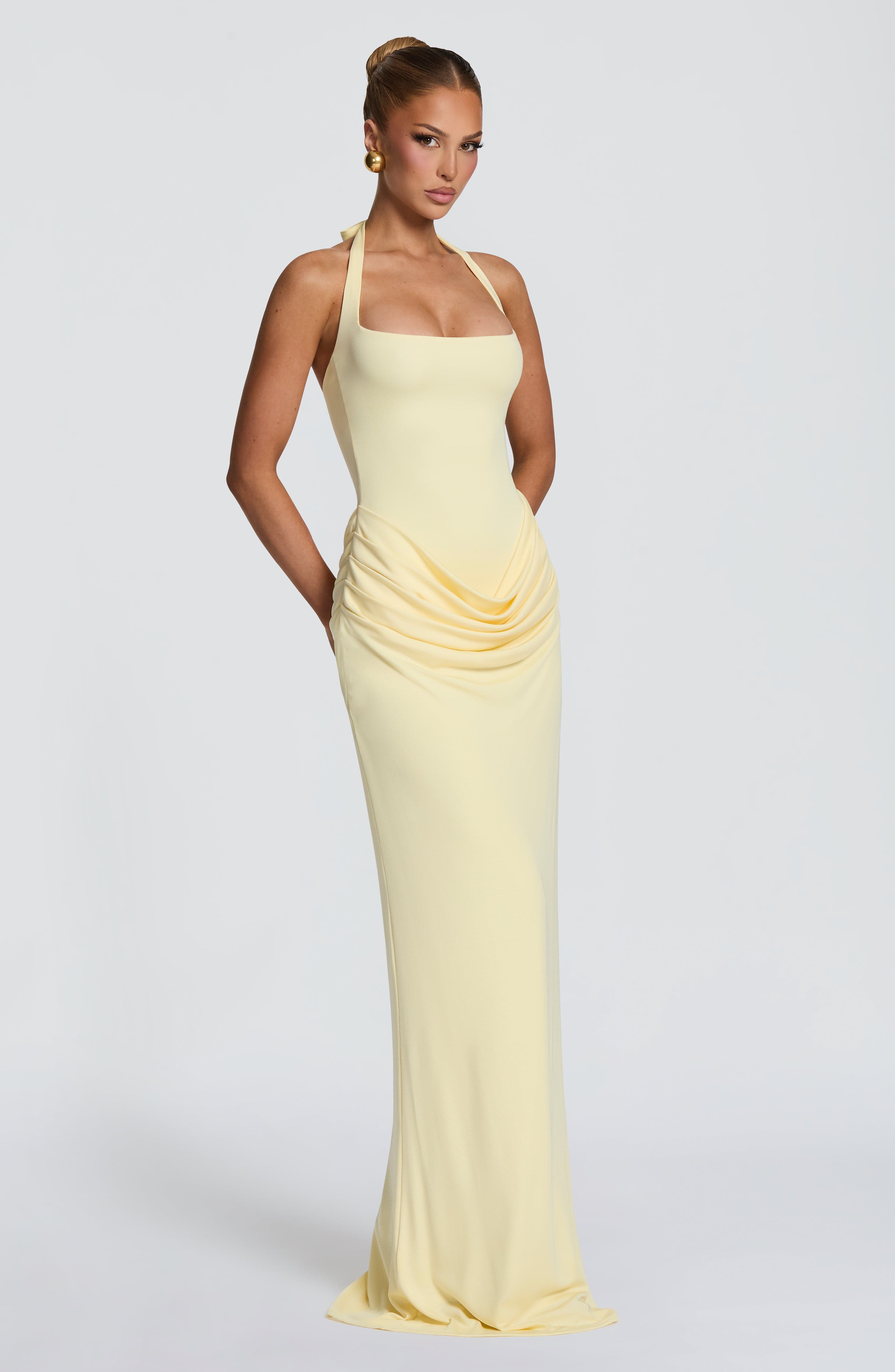 Halter Yaka Kare Kesim Maksi E - Shift Dress Sleeveless incelemesi ve fiyatı
