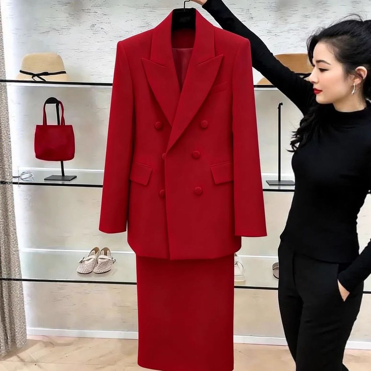 Beyaz Blazer Takım Elbise Kadı - Women Formal Wear Set incelemesi ve fiyatı