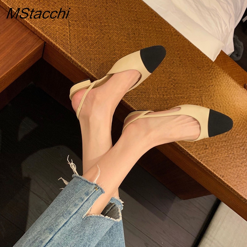 Patchwork Deri Arkası Açık Isk - Slingback Heel Formal incelemesi ve fiyatı