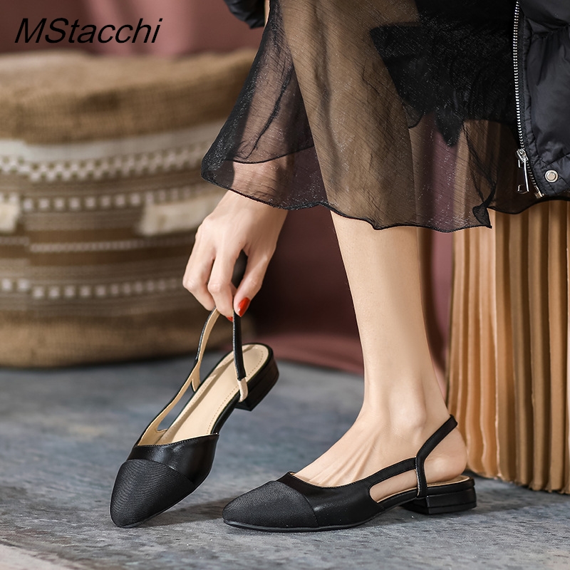 Patchwork Deri Arkası Açık Isk - Slingback Heel Formal incelemesi ve fiyatı